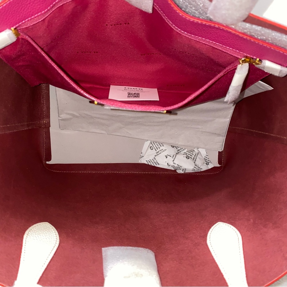 Coach Kia Tote In Colorblock New - Picture 10 of 10